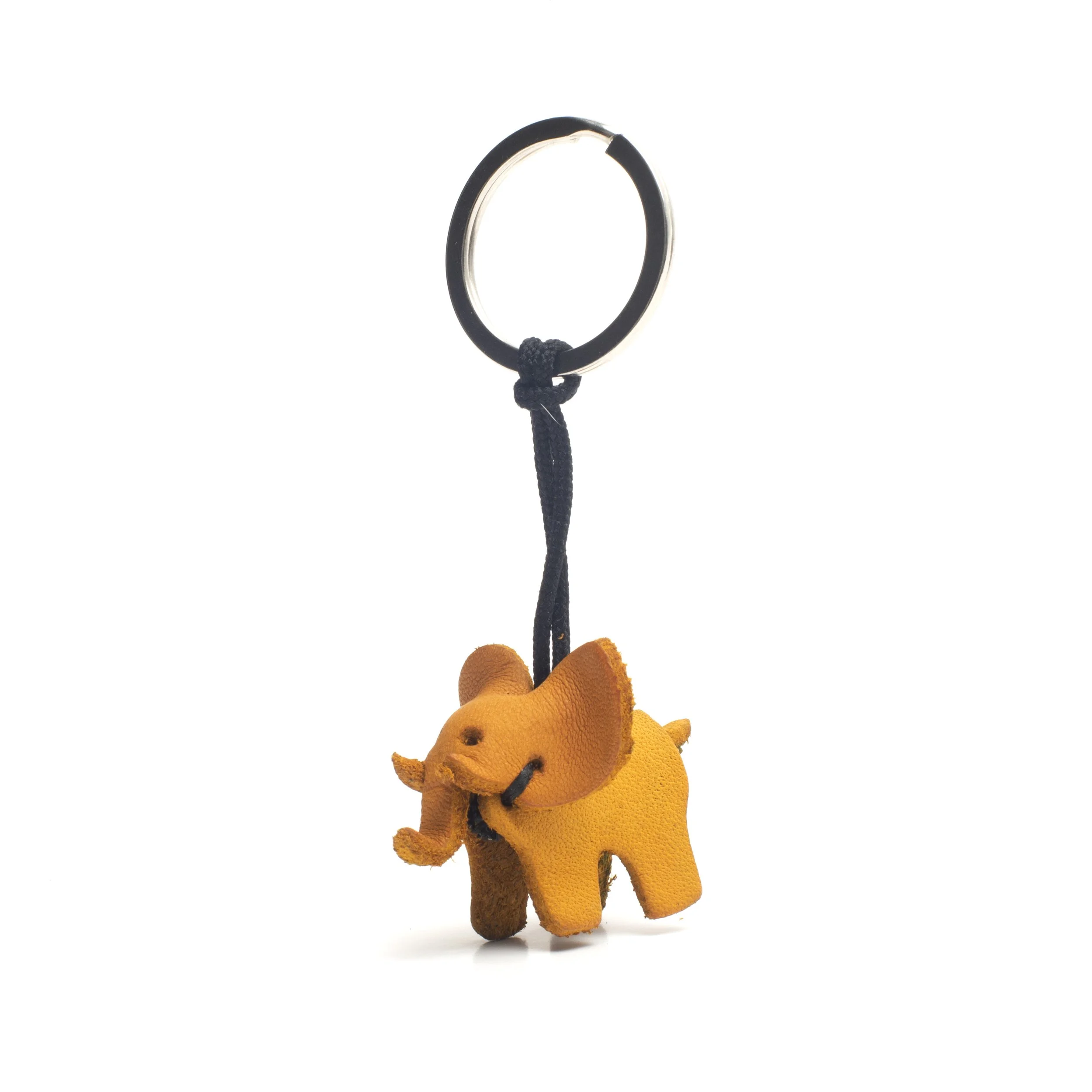 【新品/未使用】  ELEPHANT KEY RING Leather Elephant Key Ring -Small — Love Travels. Imports.